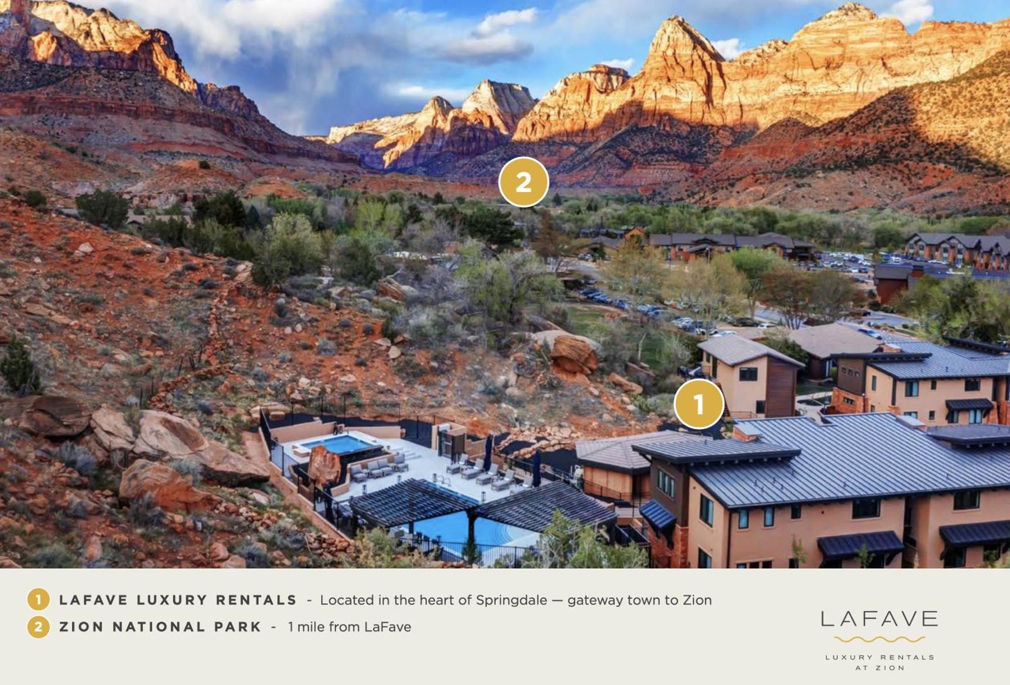 Lafave Luxury Rentals At Zion 斯普林代尔 外观 照片